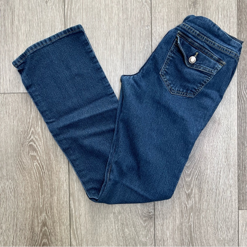 BELLA VIDA MATERNITY DARK WASH BOOT CUT DENIM JEAN SMALL